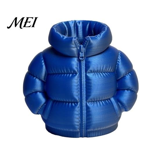 Office Pen Cup Down Jacket Holder, 3D Printed Funny Puffer Pencil Cup, Desk Stationery Holder Small Organizer Storage Box for Home Desktop Decor