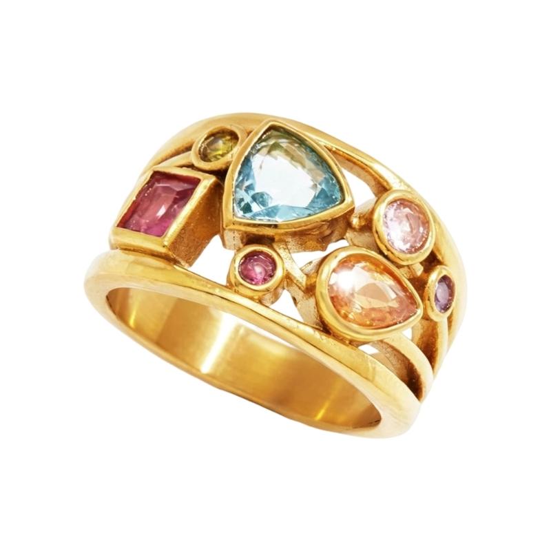 Daily Wear Fashion Ring for Women, Decorative Stone Jewelry Accent for Party Styling and Elevated Evening Looks