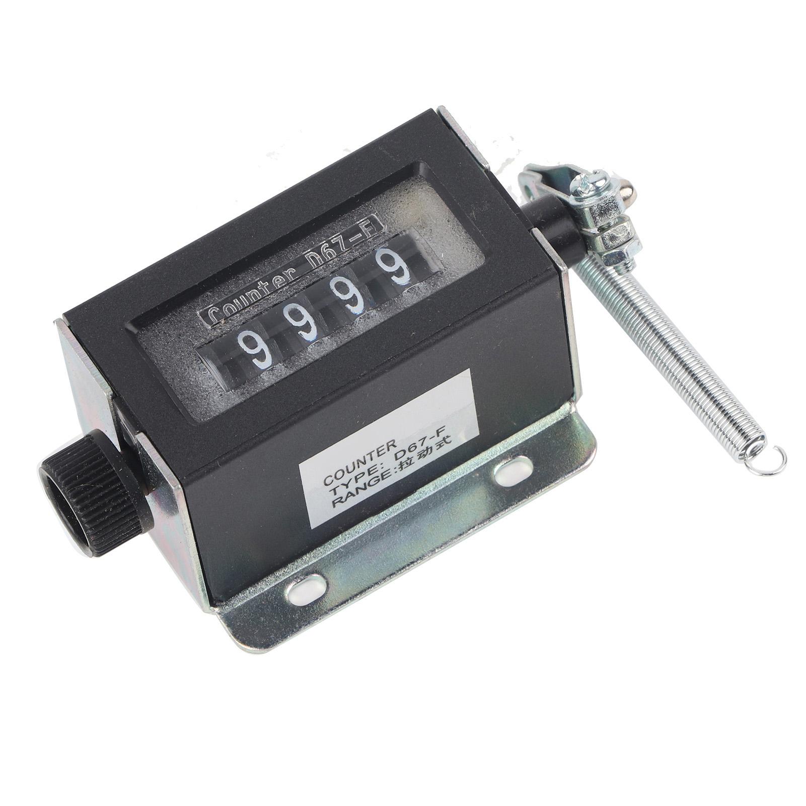 Resettable Mechanical Counter Manual Pull-Trip Counter D67F 5-Digit Mechanical Resettable Manual Pull-Trip Counter