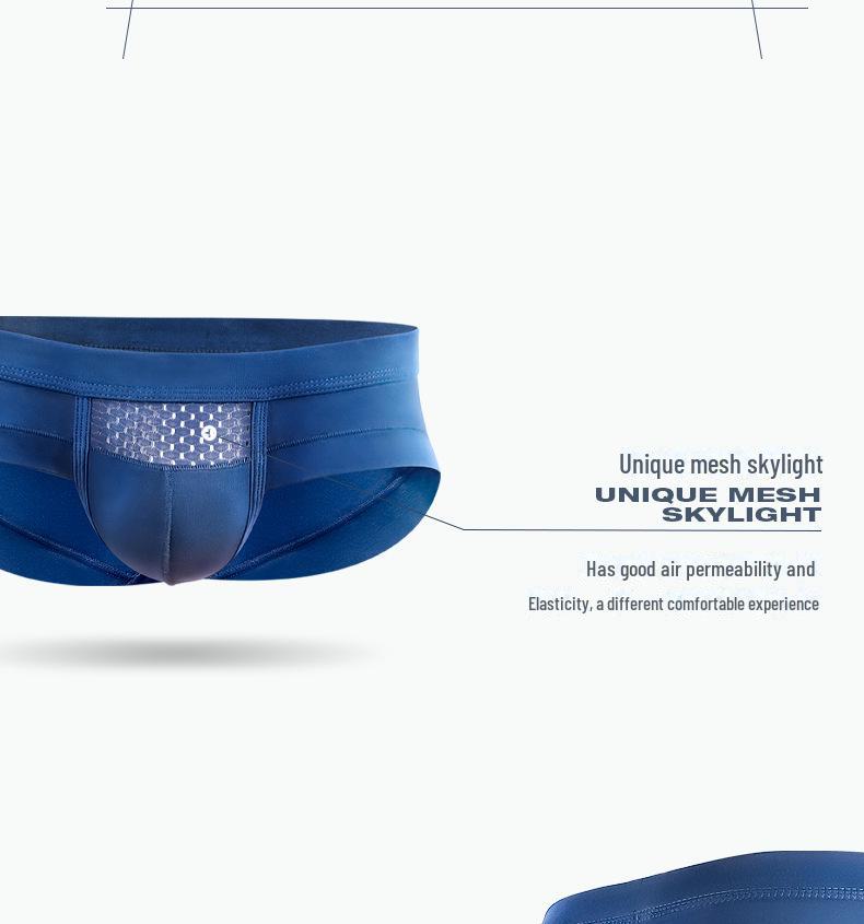 Pánské antibakteriální prodyšné kalhotky s nízkým střihem a kapsou ve tvaru U