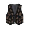 Za Autumn New Women's Clothing Zr European and American Style Beaded Embroidery Velvet Texture Effect Vest 4344621 800