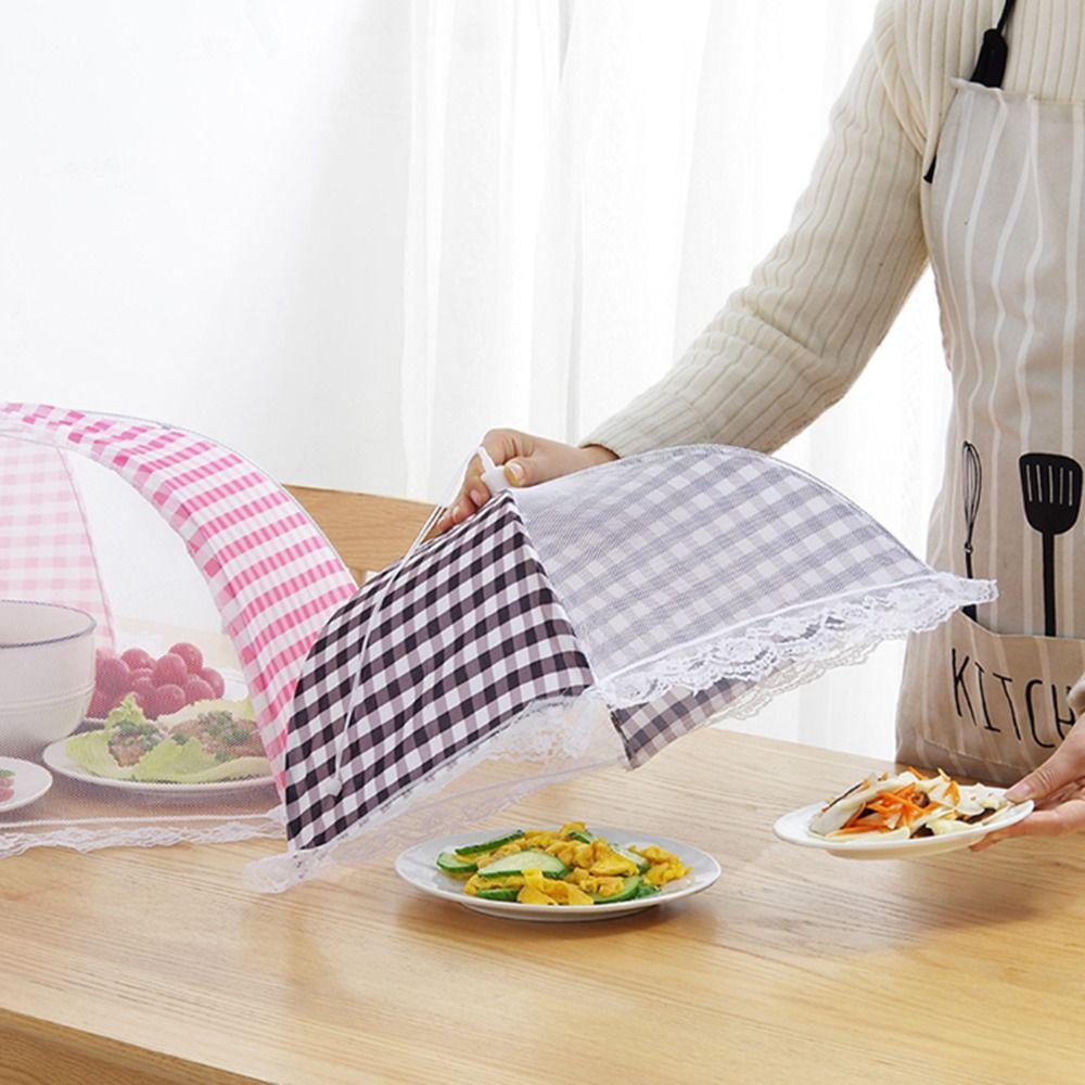 Dustproof Foldable Large Lace Anti-fly Food Cover Picnic Lid Kitchen Accesssories Protective cover