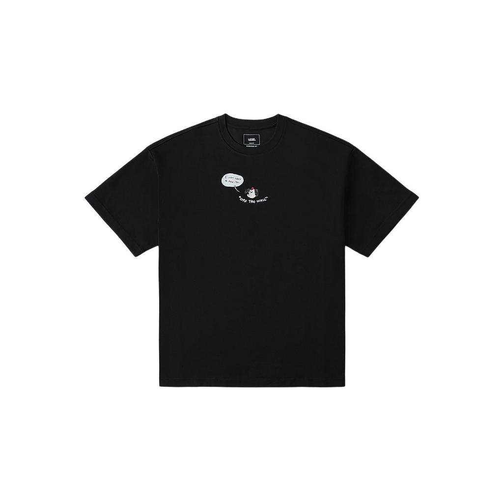 Vans X Asian Artist Alliance Riroo Collaboration Fashion Simple Pullover Short Sleeve T-Shirt Unisex Tops Black VN000QF4BLK