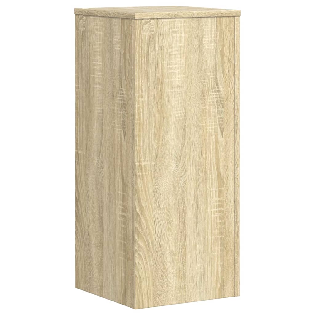 Plant Stand Set of 2 Sonoma Oak Finish 30 x 30 x 70 cm Engineered Wood