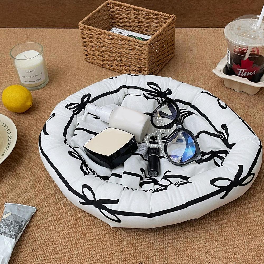 

NEW Plush Storage Basket Large Capacity Foldable Sundries Organizer Soft Cosmetics Organizer Home Decor чёрный