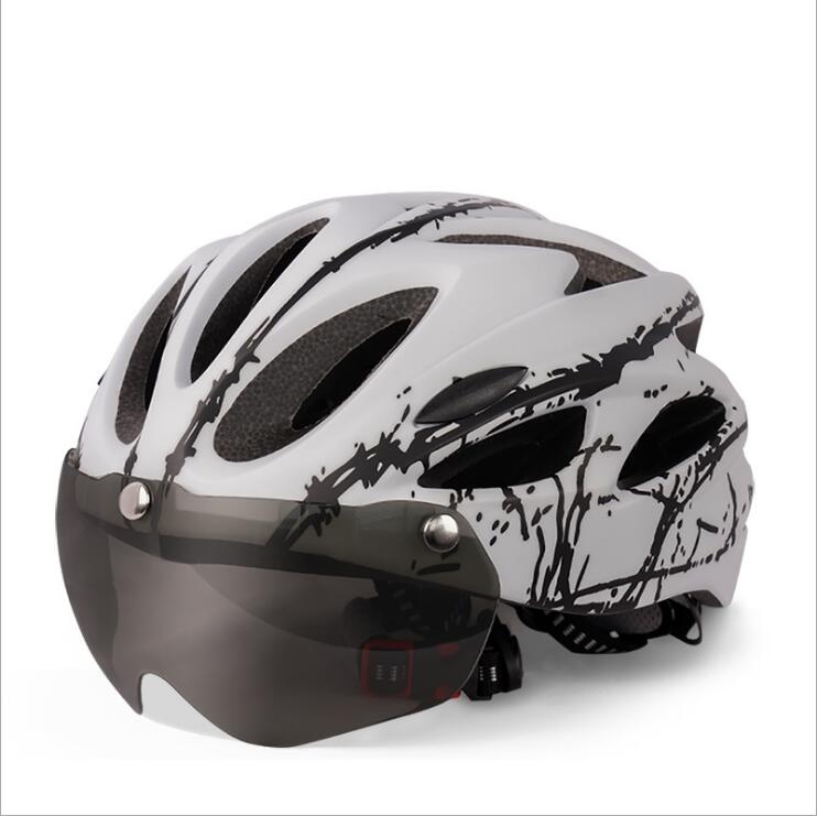 Cycling Helmet with Goggles for Men and Women Bicycle Ultralight Helmet Equipment