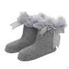 Girls Princess Tutu Socks Baby Knee Bellow Sock Ruffles Cotton Kids Ankle Socks Pography Silk Ribbon Bowknot Lace Sock