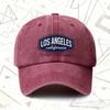 pc Los Angeles California Vintage Washed Hat Mens and Womens Solid Baseball Cap Suitable for All Seasons Ideal Gift for