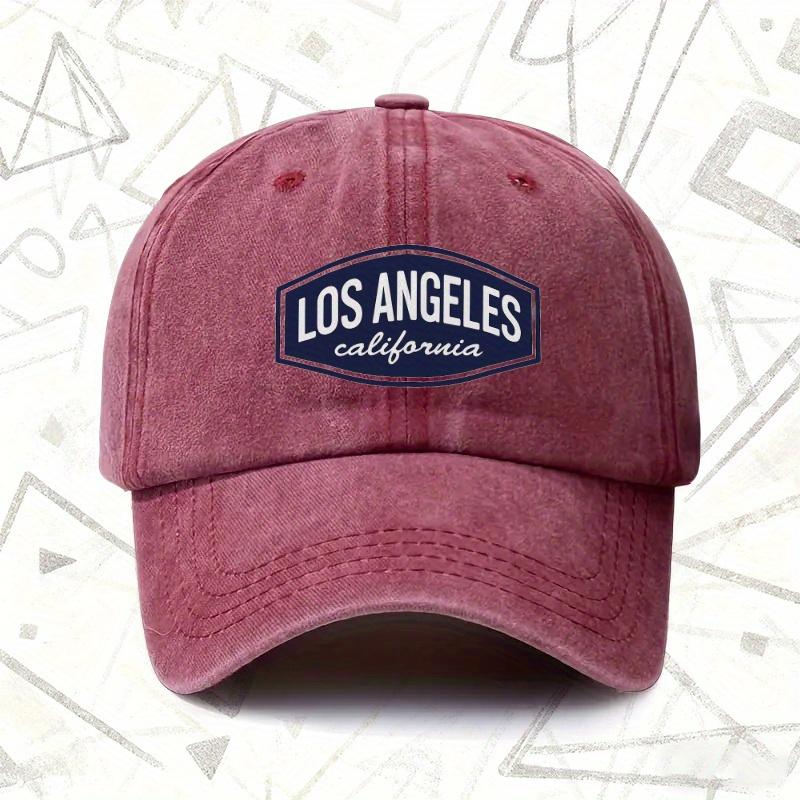 pc Los Angeles California Vintage Washed Hat Mens and Womens Solid Baseball Cap Suitable for All Seasons Ideal Gift for