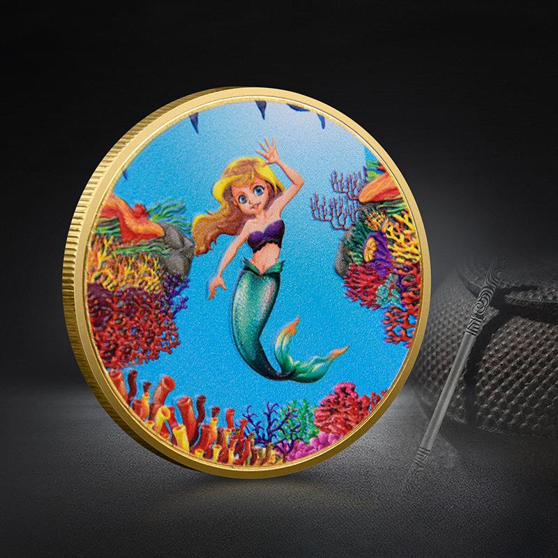 

Детская замена зубов, памятная игрушка, зубная фея, памятная монета, золотая монета, коллекция цветных картин, поделки, детский подарок на день рождения