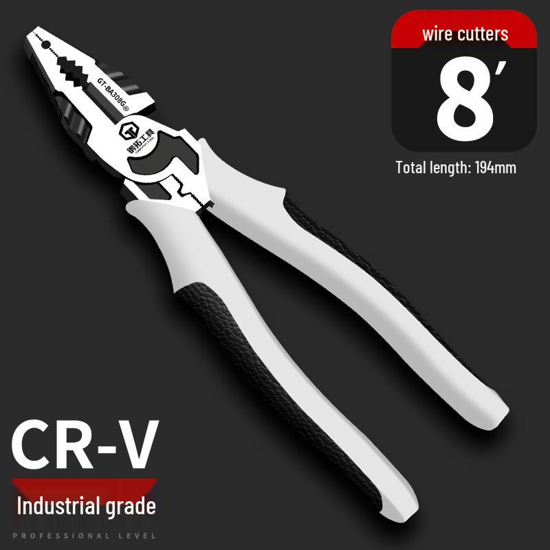 Electrician's Special 6-Inch Multi-Function Needle-Nose & Diagonal-Nose Pliers Set, Industrial Grade, Labor-Saving Design