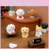 Realistic Miniature Resin Dog Figures For Home Office And Car Decoration