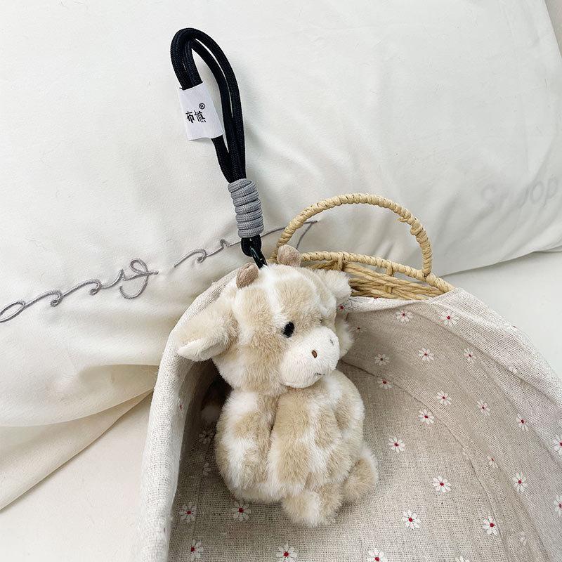 Buka Qi Beanbag Schlüsselanhänger niedlicher kleiner Waschbär Plüschanhänger Katze Anhänger Puppe Panda Taschenanhänger
