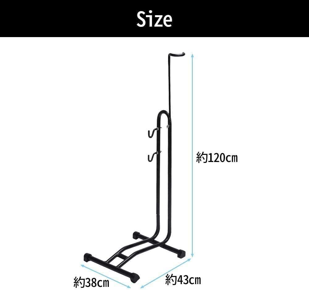 Iimono117 Bicycle Stand 3 Maintenance Simple Stand Black Bicycle Stand Height Adjustable Cycle Stand Display Stand Dual Use Indoor Indoor [Vertical,