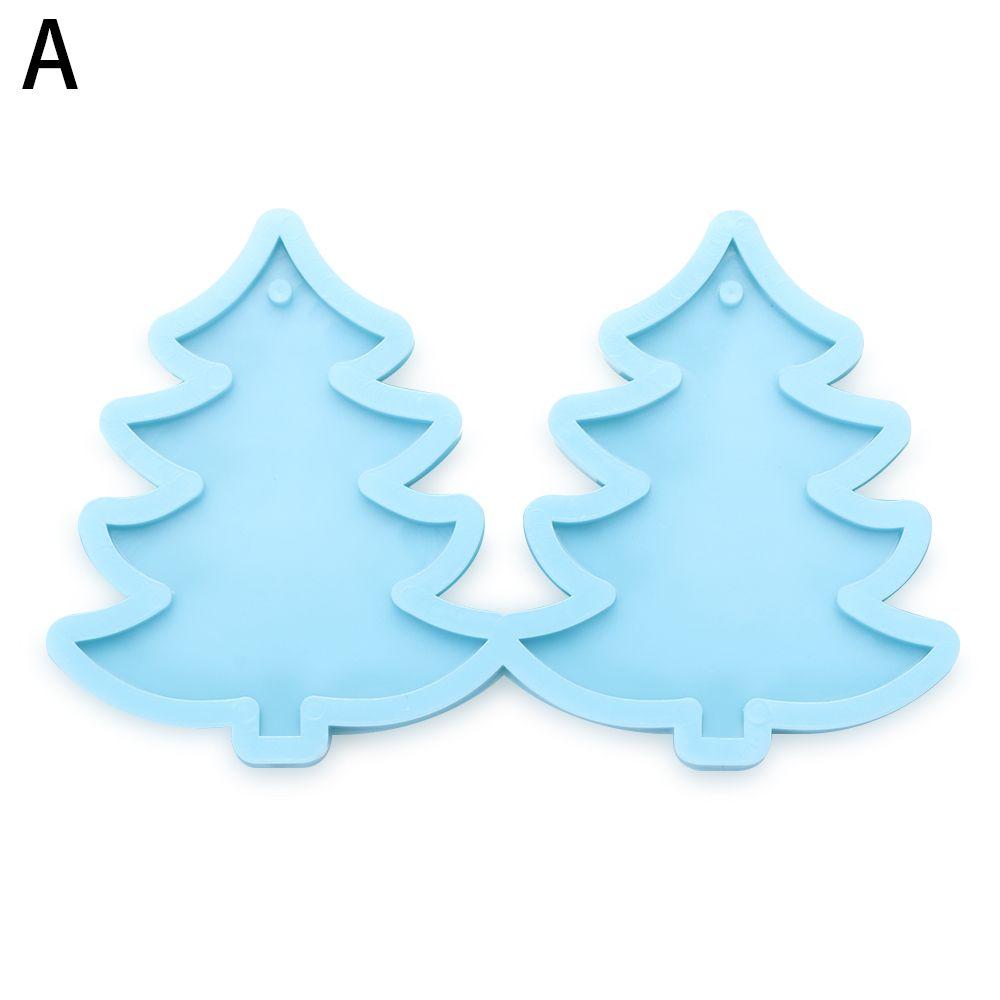 Tools Crystal UV Epoxy Resin Silicone Mould Earrings Resin Mold Merry Christmas Pendant Molds