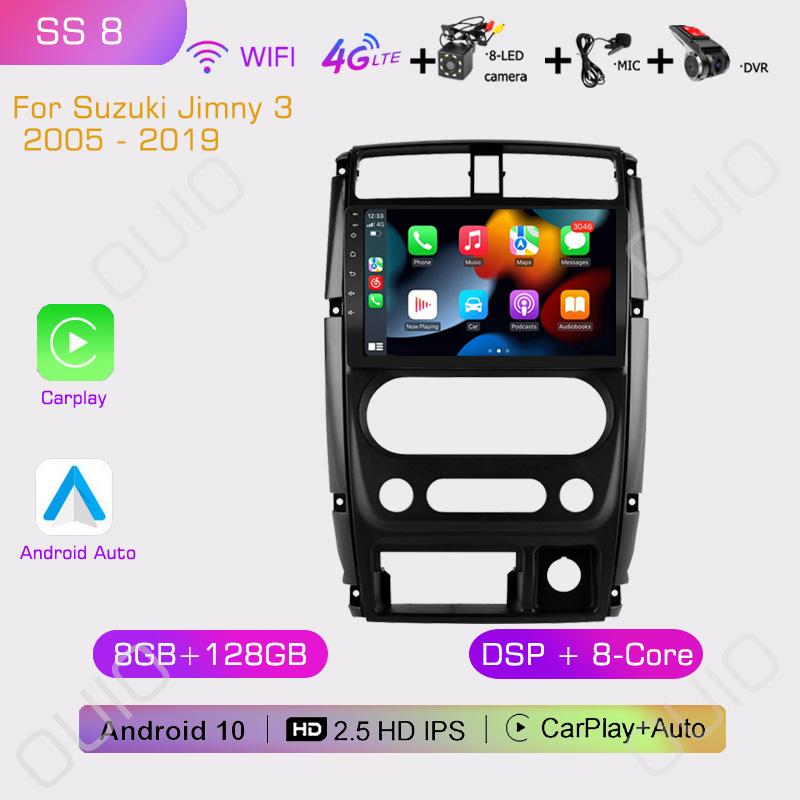 2din Android10 Car Radio Multimedia Player Carplay Auto GPS Navigation DSP NO DVD For Suzuki Jimny 2007 2008 2009 2010-2012