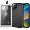 Dux Ducis Fino Case Cover Covered with Nylon Material Iphone 14 Plus Black
