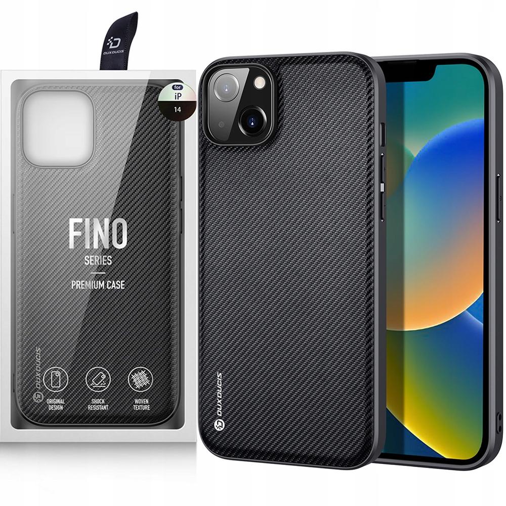 Dux Ducis Fino Case Cover Covered with Nylon Material Iphone 14 Plus Black