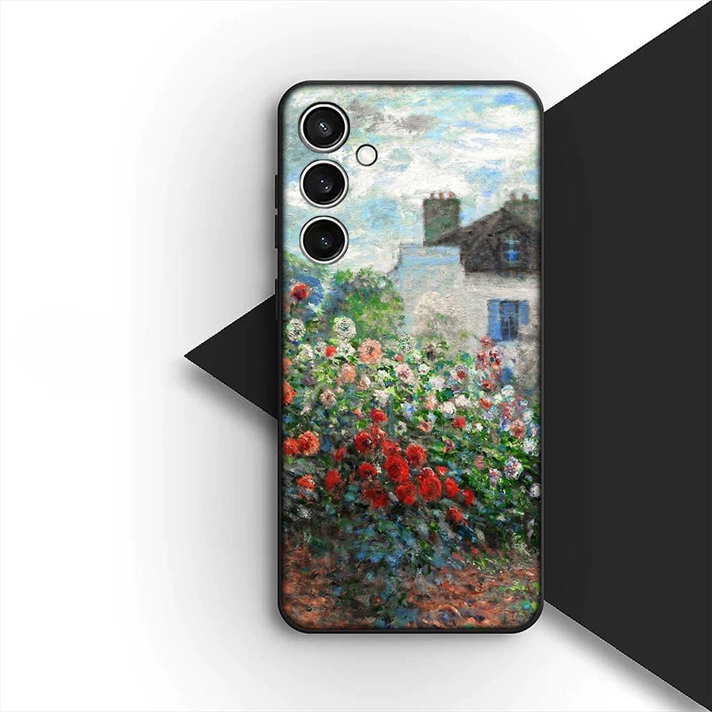 Coque de Protection pour Xiaomi Redmi 15 15C A3 A4 A5 9A 9C NFC Note 9 Pro Coque de Téléphone Claude Monet Nénuphar Chat