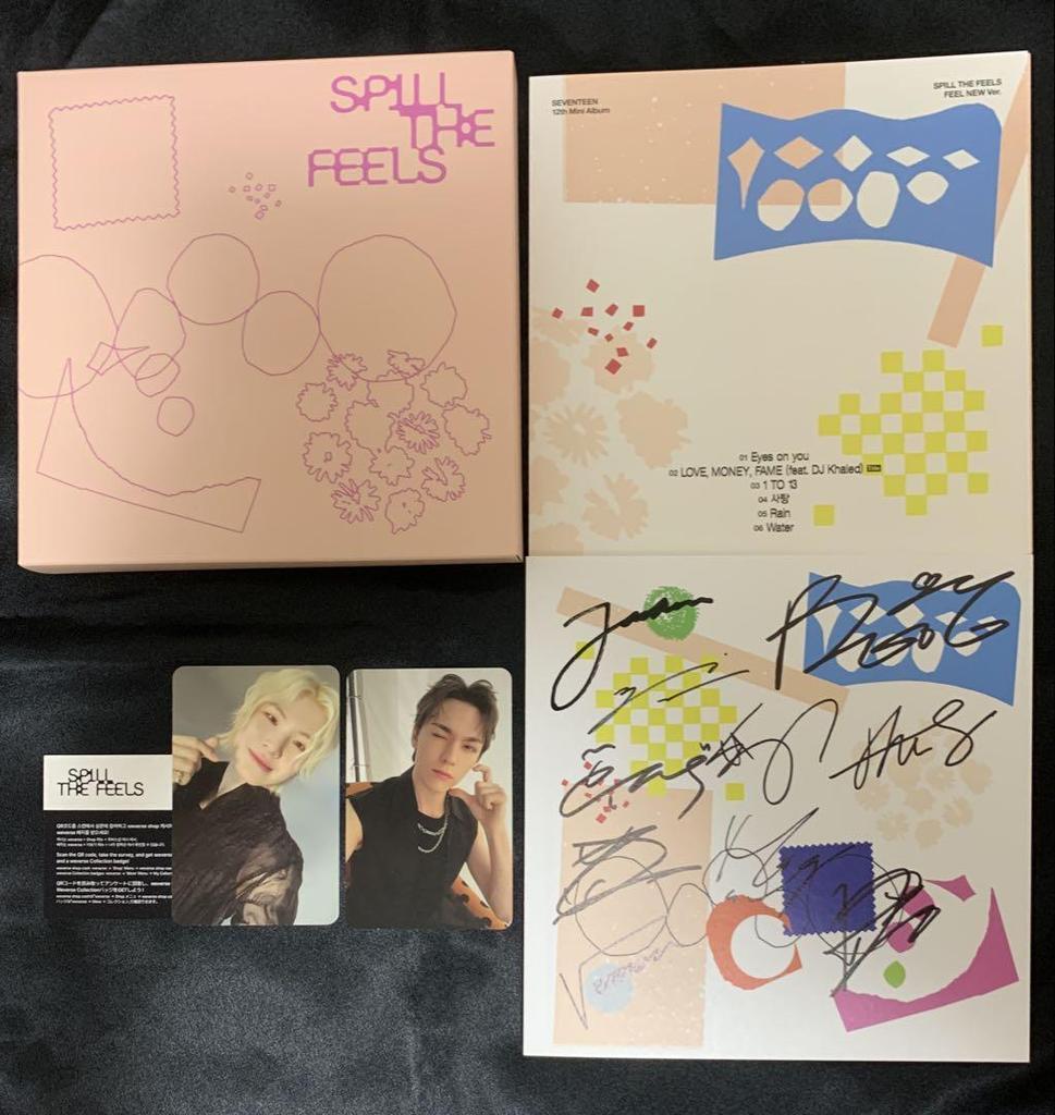 [USED] Autographed SEVENTEEN 12th SPILL THE FEELS White