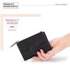 Genuine Leather Women's Sheepskin Woven Coin Purse and Multi-Card Holder