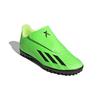 Adidas X Speedportal 4 Vel TF J Durable Low-Top Kids Soccer Shoes Fluorescent Green Kids Soccer Shoes GY9684