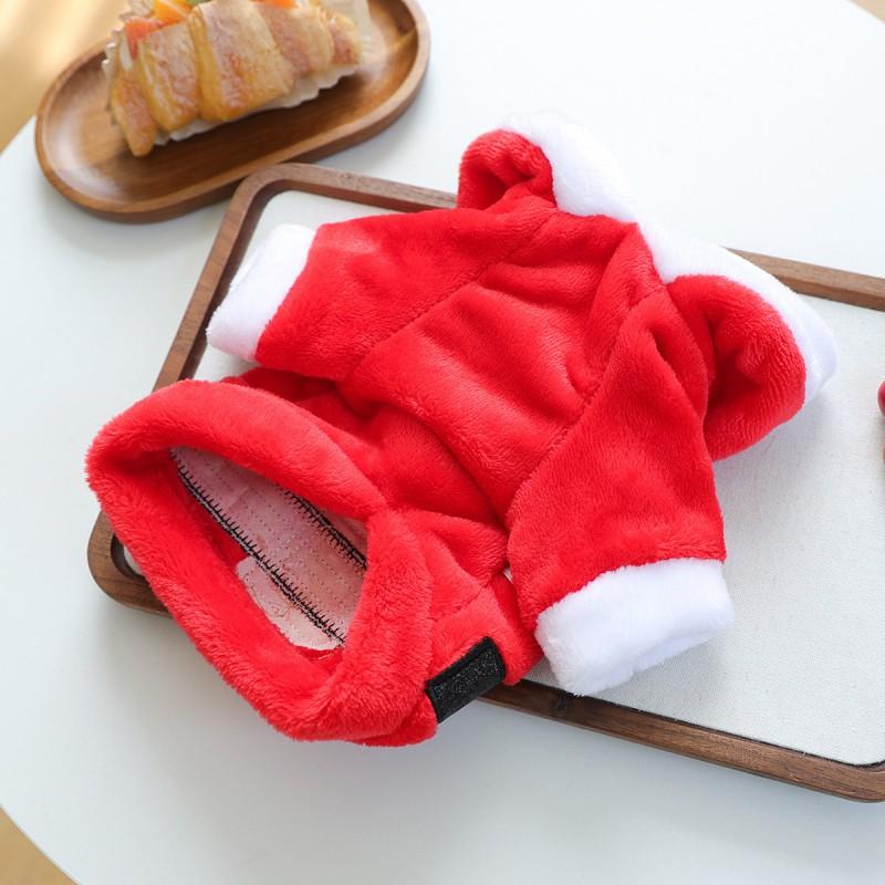 Pet Circle 2026 Winter Plush Costume Small Dogs Cats Christmas Santa Outfit Casual Clothing