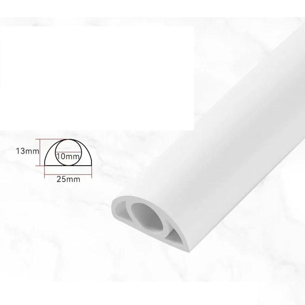 Cable Concealer Manage Anti-extrusion Floor Cord Cover Arc 2CM/2.5CM Cord Protector Self-Adhesive Durable Electric Wire Slot