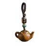 Green Sandalwood Teapot Keychain & Phone Charm