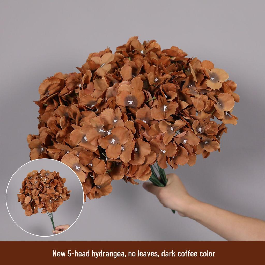 Caramel Color Artificial Floral Wedding Decor - Ceiling and Roadway Arrangements, Coffee Tone Fake Flowers.