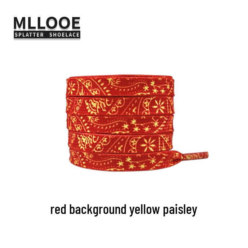 Cashew Flower Shoelaces for Air Force One AF1 & Casual White Sneakers