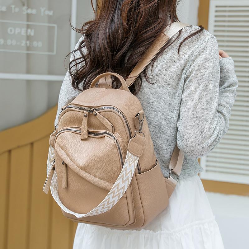 Fashion casual backpack women's high sense new versatile backpack travel anti-theft backpack