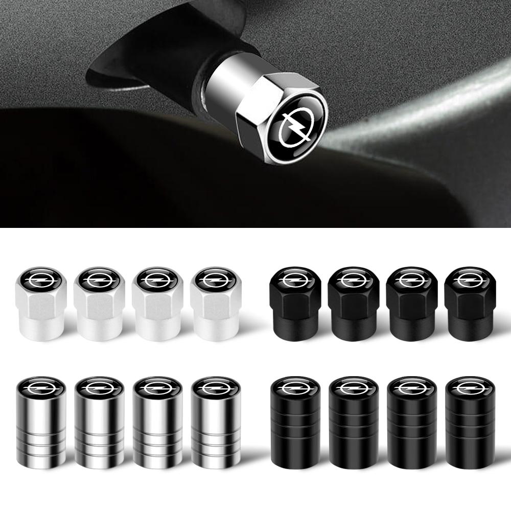 4pcs Car Decoration Wheel Tire Valve Caps Cover Badge For OPEL OPC Zafira Astra Mokka Movano Vectra Insignia Adam Antara Ampera