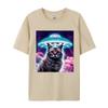 Help Me Cat T Shirt Geek Gift TShirt Aline Attacks The Cat Tshirt Funny Anime Mens Cotton Graphic Tshirts