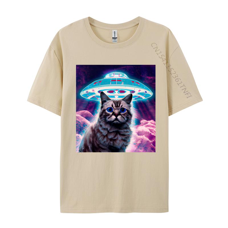 Help Me Cat T Shirt Geek Gift TShirt Aline Attacks The Cat Tshirt Funny Anime Mens Cotton Graphic Tshirts