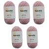 Sumire Handarbeitsgeschäft Friedliche Baumwolle 50g pro Set von 5 Knäueln desselben Strickgarns, Ca.. Ball, 120m, Farbe, (10)