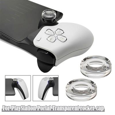 1 Paire Pour PlayStation Portal Bouchons de Joystick Transparents Capuchons Grip pour Stick de Pouce en Silicone Liquide Coque Pour PS Portal Capuchon de Couverture de Bascule