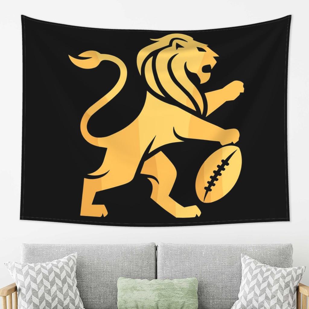 Brisbane Lions Tapestry Wall Hanging Aesthetic Home Decoration Tapestries for Dorm Room