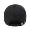 ZHENYUEQI Men's Winter Woolen Ear-flap Baseball Cap