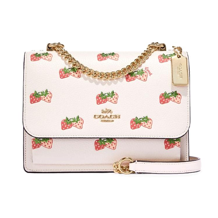 New COACH Klare Leather Trunk Bag, Shoulder Bag, Crossbody Bag Trumpets Women's CB599-IMCAH