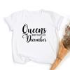 Queens Born In March June January Months Women Birthday T Shirt Harajuku Aesthetic Short Sleeve Tees