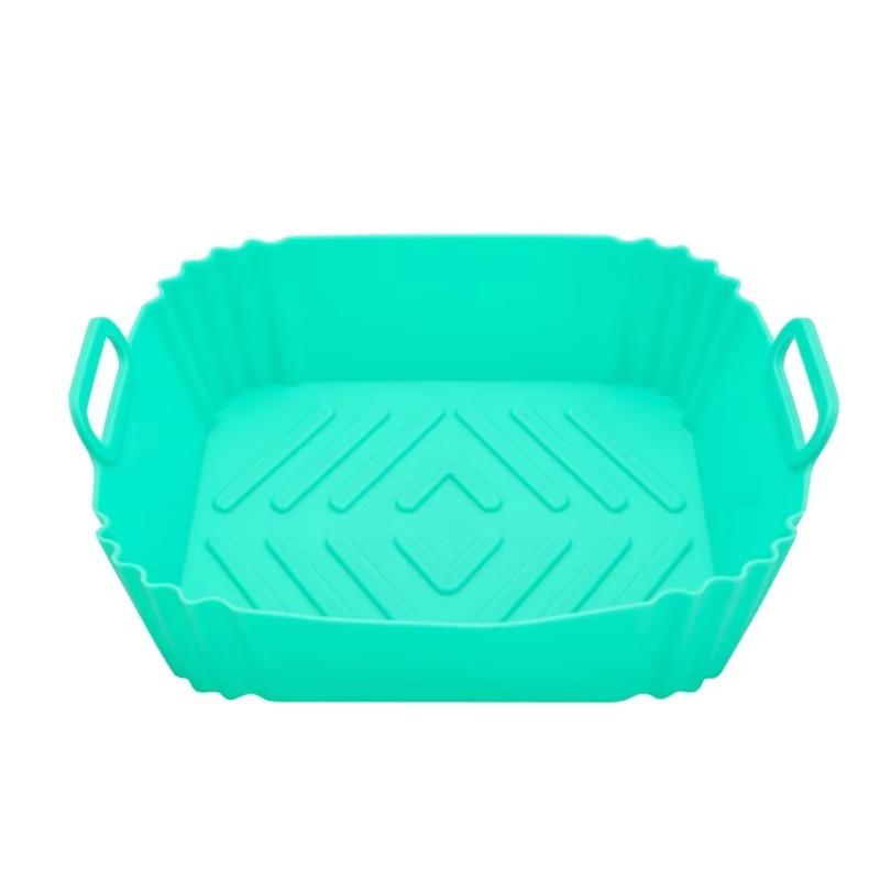 Baking Bread Pan Reusable Silicone Air Fryer Basket Liner Pot Tray Container Baking Mold Canister Shape Protector Accessories