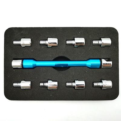CNC Motorcycle Bike Spoke Wrench W/10 Hardened Tips 5.0-6.8 Covers