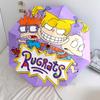 Rugrats  pattern, automatic folding umbrella, portable and foldable design, 8 ribs, a Christmas or birthday gift.
