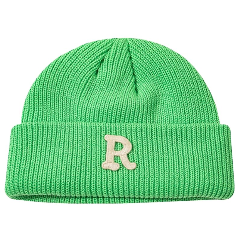 

[White Fang] hat beanie knit hat simple Fashionable outdoor natural men s ladies CZ467 (Lime)