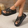 Sommer Neue Stil Modische und Bequeme Damen Trendy Verschleiß-beständig Dicken Sohlen Strand Casual Sandalen Ferse Sandalen