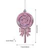 Pink Cartoon Christmas Tree Ornament with Glitter Sequins - Ins Style