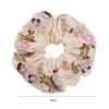 French Style Embroidery Hair Scrunchies Satin Hair Ropes Temperament Floral Scrunchies  Daily