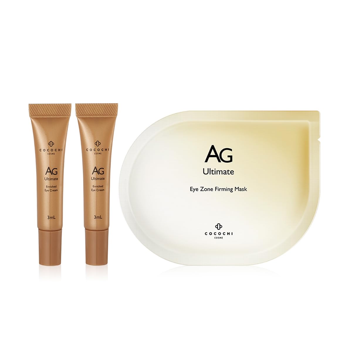 

COCOCHI Eye Care Set mini cream 3 мл 2 флакона для ухода за кожей вокруг глаз 1 пробная версия Чувствительная кожа Сухая кожа Ретинол Пластырь для глаз Маска для глаз Маска для глаз Увлажняющий крем Упругость