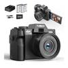 Macro Lens 4K Digital Camera Flip Screen Selfie Camcorder 48MP Youtube WIFI Webcam Vintage Video Recorder 16X Digital Zoom